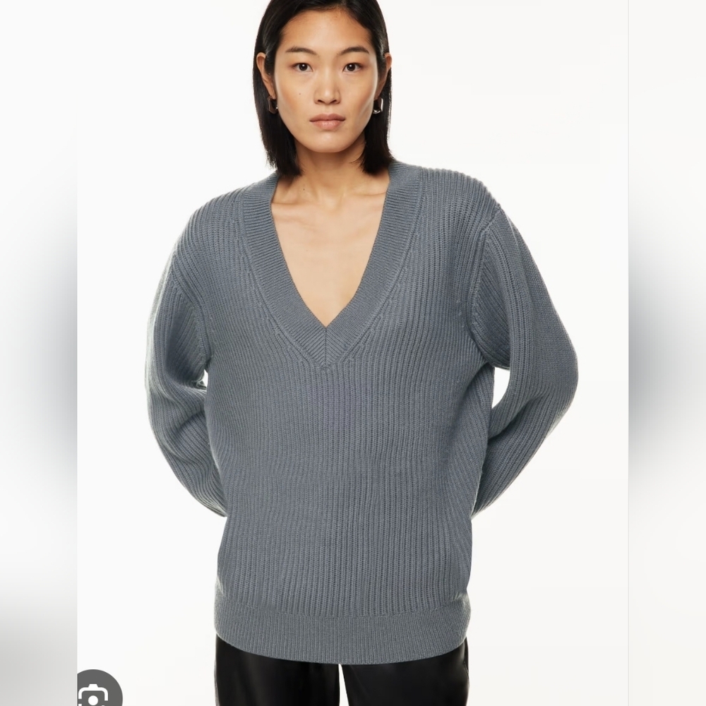 Aritzia Babaton Rodge Sweater Merino Wool Sz Xs